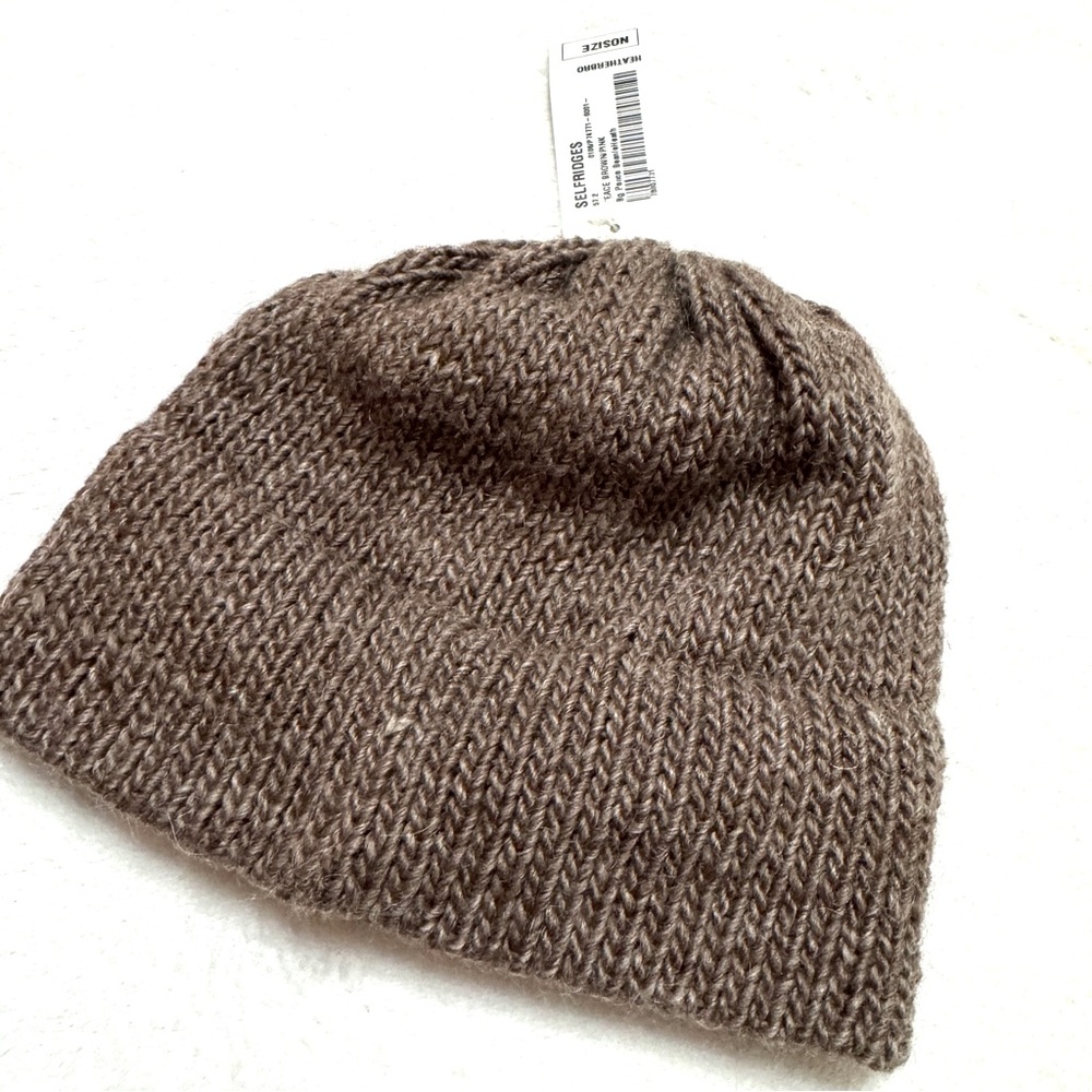 Bailey Goldberg Knit Intarsia Beanies Wool Mohair Hat - Picture 7 of 7